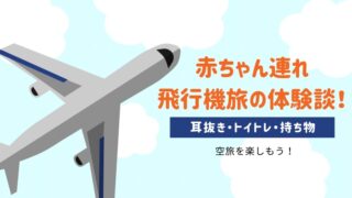 赤ちゃん連れ飛行機旅の体験談！耳抜き・トイトレ・持ち物などの対策情報あり